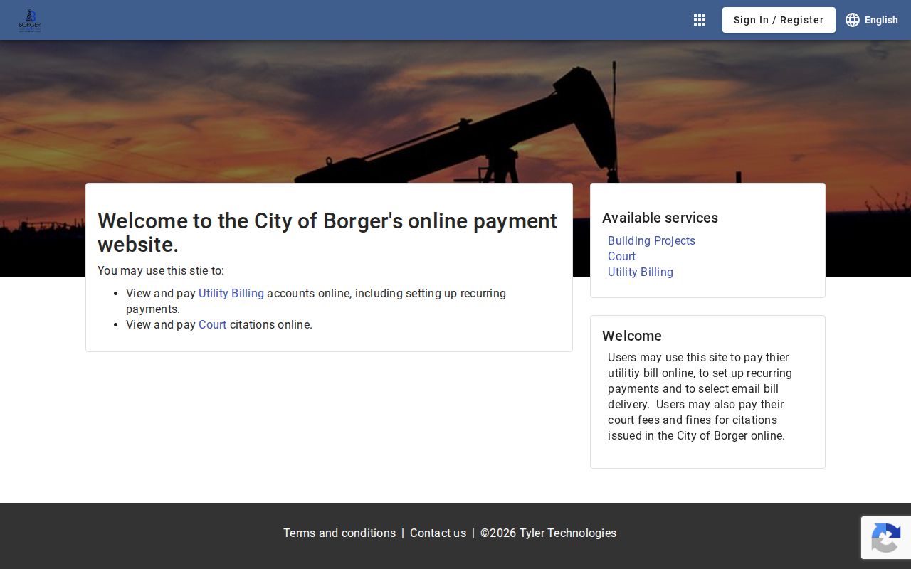 Borger payment portal for Hutchinson County traffic tickets
